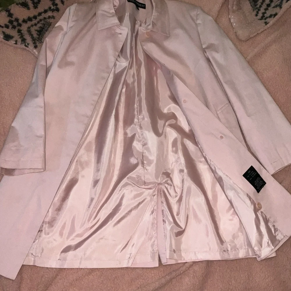 Blush Pink Cotton Blazer Jacket Runway Color Large Button - Picture 7 of 9